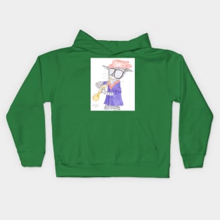 Miles Davis the Picasso of Jazz Kids Hoodie